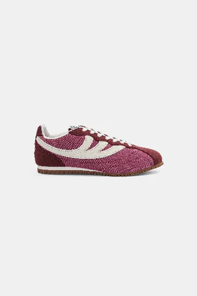MoEa MoEa Herren vegan Sneaker Rise Bordeaux & Beige Mushroom