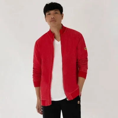 TAO Sportswear TAO Sportswear Bequeme Herren Freizeitjacke FRÄNCKY aus Bio-Baumwolle