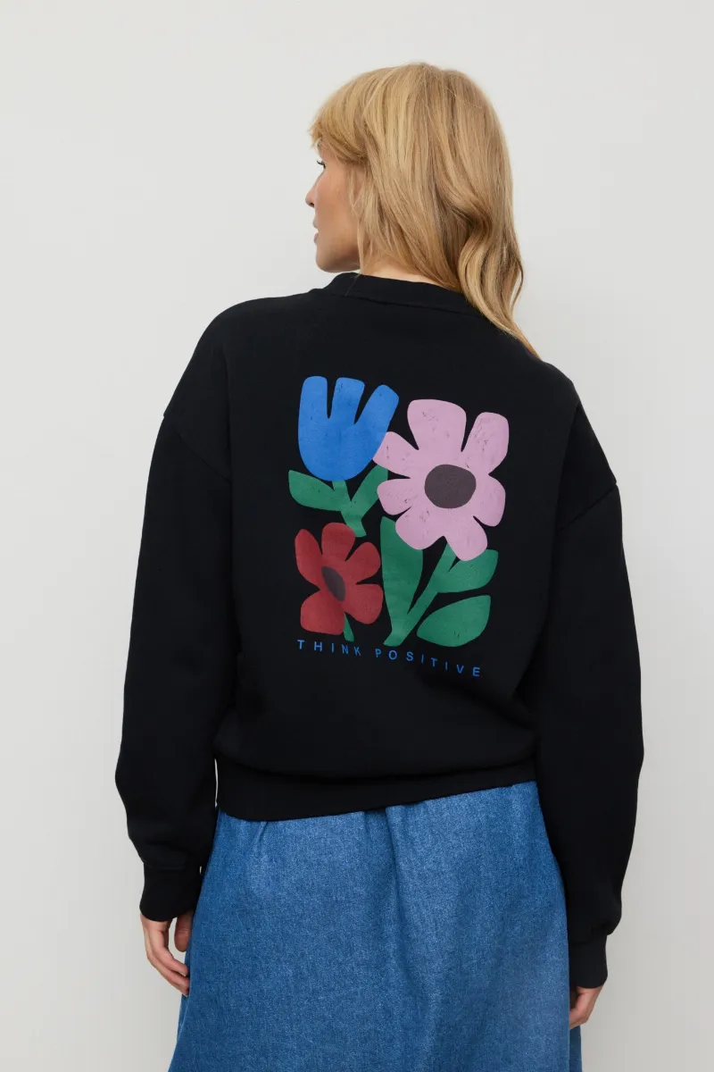 recolution Recolution Damen vegan Sweatshirt Nerine Think Positive