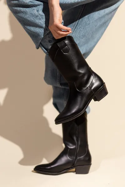 AGAZI AGAZI Damen vegan Cowboy Stiefel Carmen