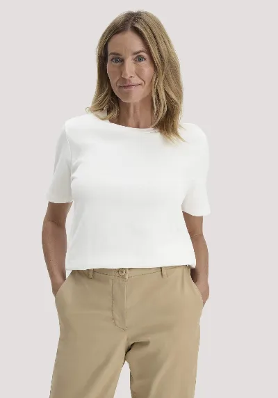 hessnatur hessnatur Damen Heavy T-Shirt Relaxed aus Bio-Baumwolle - weiß