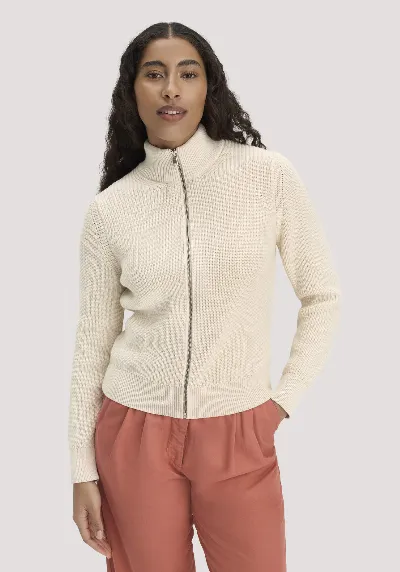 hessnatur hessnatur Damen Strick Jacke Regular aus Bio-Baumwolle - beige
