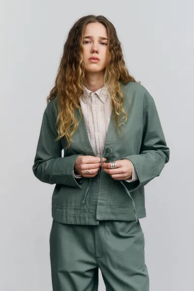 Rotholz Rotholz Damen vegan Jacke Kimono Blatt