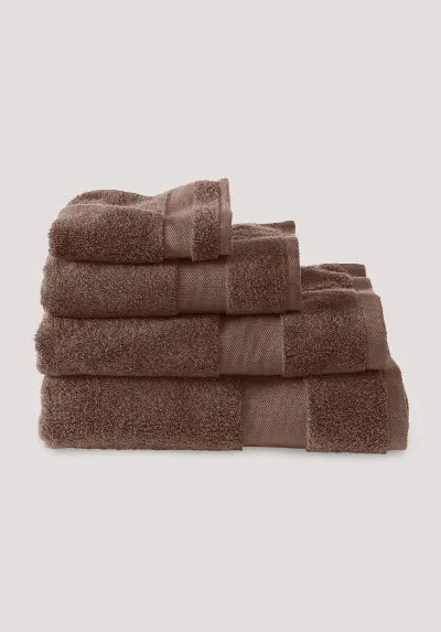 hessnatur hessnatur Frottier Handtuch aus Bio-Baumwolle - braun - Größe 50x100 cm
