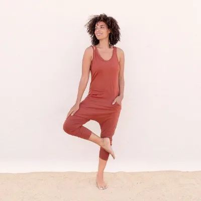 Jaya Jaya TORI - Damen - lockerer Jumpsuit für Yoga und Freizeit aus Tencel-Biobaumwoll-Mix
