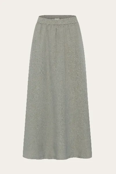 KnowledgeCotton Apparel KnowledgeCotton Apparel Damen vegan Maxirock Leinen Twill