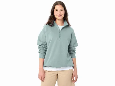 Vaude VAUDE Bio-Damen-Half-Zip-Pullover Redmont weit geschnitten, dusty fern,