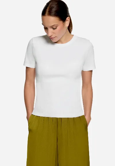 zero Basic-T-Shirt mit Rundhalsausschnitt