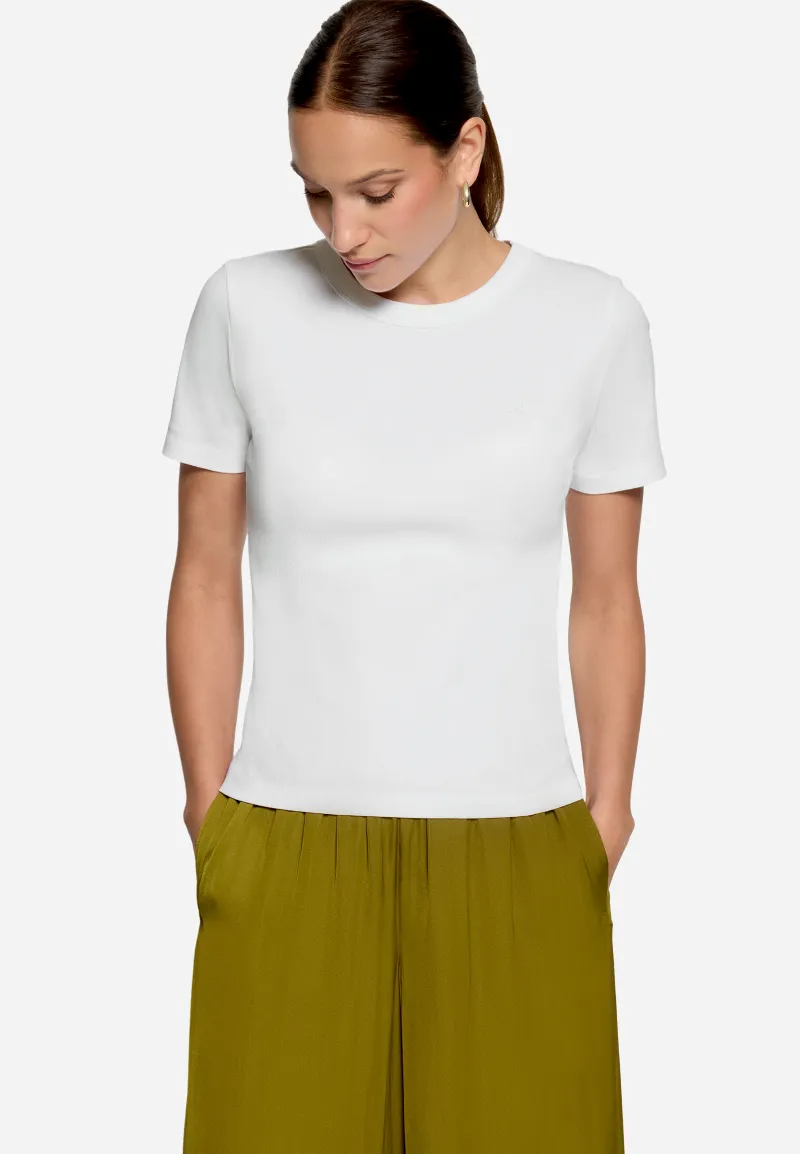 zero Basic-T-Shirt mit Rundhalsausschnitt