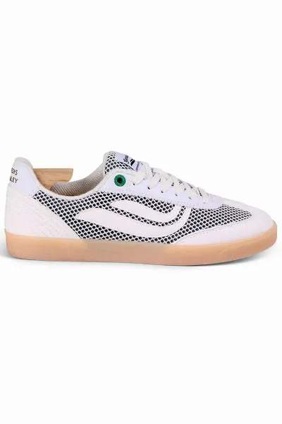 Genesis Genesis Damen vegan Sneaker G-Volley Zweifarbiges Mesh WeiÃŸ