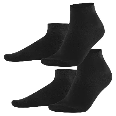 Living Crafts LIVING CRAFTS - Herren Sneaker-Socken, 2er-Pack - Schwarz