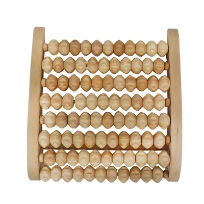 Mitienda Shop Mitienda Shop Fußmassagegerät aus Holz mit Rollen, asymmetrisch