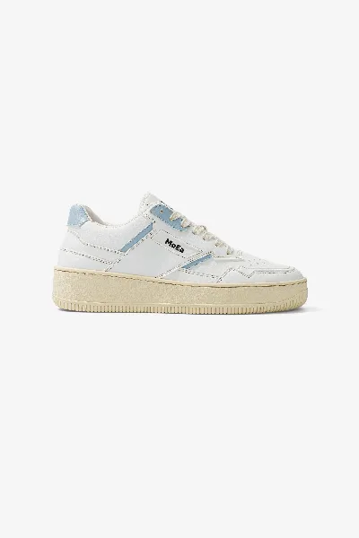 MoEa MoEa Herren vegan Sneaker Gen1 Pet Retro WeiÃŸ & Blau