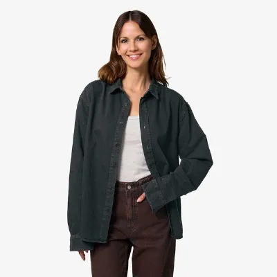 YTWOO YTWOO Unisex Langarm Hemd aus Bio-Baumwolle