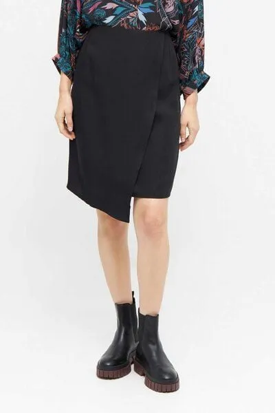 WiDDA berlin WiDDA berlin schwarzer Wickelrock “Rulo” aus Tencel