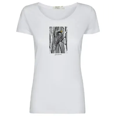 GreenBomb GREENBOMB Print T-Shirt Animal Sparrow Grass Loves