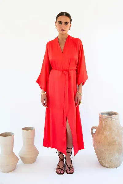 Neu Nomads Neu Nomads Damen vegan Kleid Carmen Coral