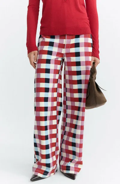 thinking mu Thinking MU Damen vegan Hose Cheshire Checks Serena Mehrfarbig