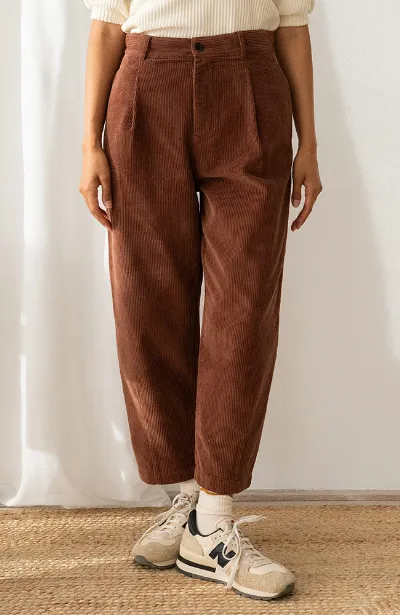 TWOTHIRDS TWOTHIRDS Damen vegan Hose Haruku Aus Cord Farbe Cappuccino