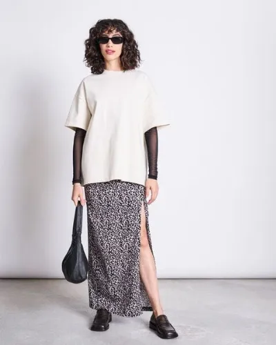 JAN N JUNE JAN N JUNE MAXI ROCK LUSTA LEO PRINT GOTS