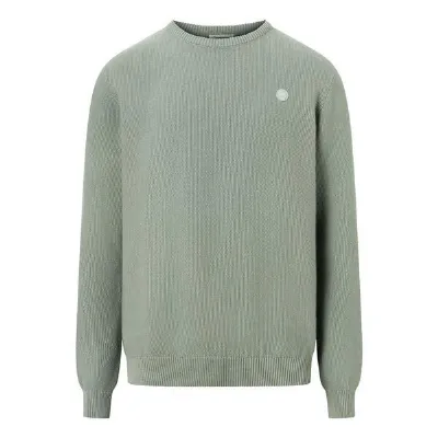 KnowledgeCotton Apparel KnowledgeCotton Apparel Strickpullover - FIELD pique badge - aus Bio-Baumwolle