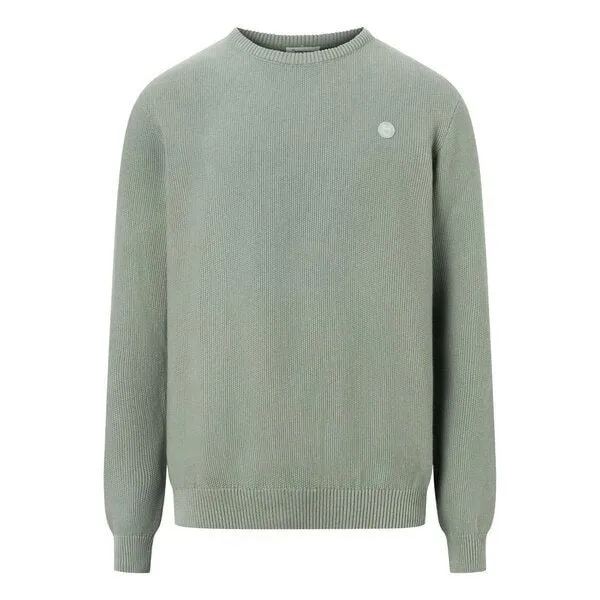 KnowledgeCotton Apparel KnowledgeCotton Apparel Strickpullover - FIELD pique badge - aus Bio-Baumwolle