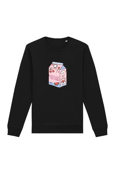 Oat Milk Club Oat Milk Club Damen vegan Sweatshirt My Oat Frees All The Cows