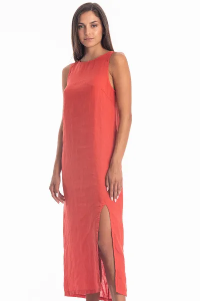 RAVENS VIEW IBIZA RAVENS VIEW IBIZA Damen vegan Kleid Nicola Fliese Rot