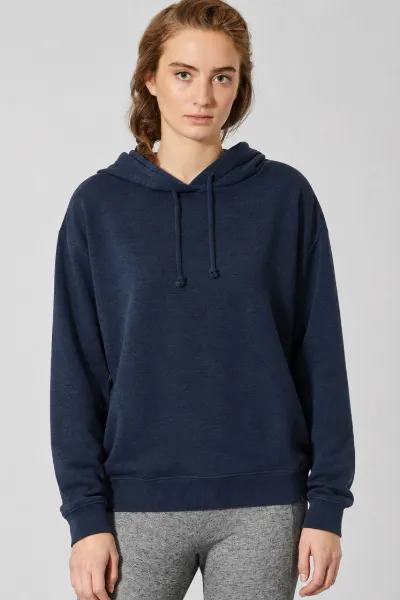HempAge Hempage Damen vegan Hoodie Comfortable Navy