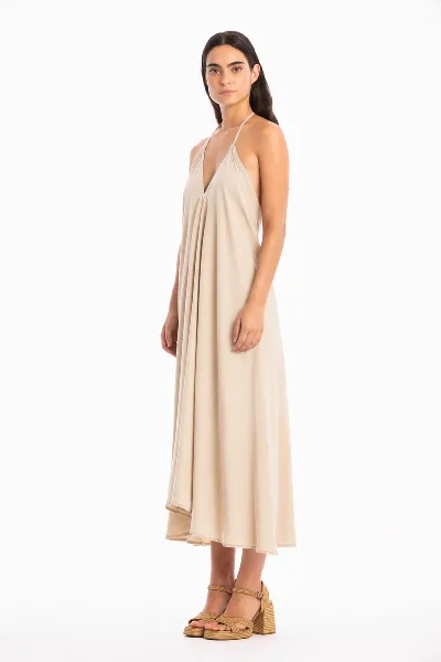 RAVENS VIEW IBIZA RAVENS VIEW IBIZA Damen vegan Kleid Milena In Der Farbe Desert Sand