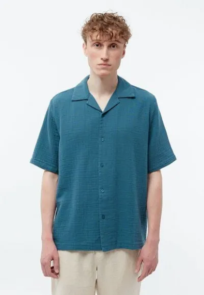 Givn Berlin Givn Berlin Bowling-Shirt GBLUCA relaxed aus Bio-Baumwoll Musselin