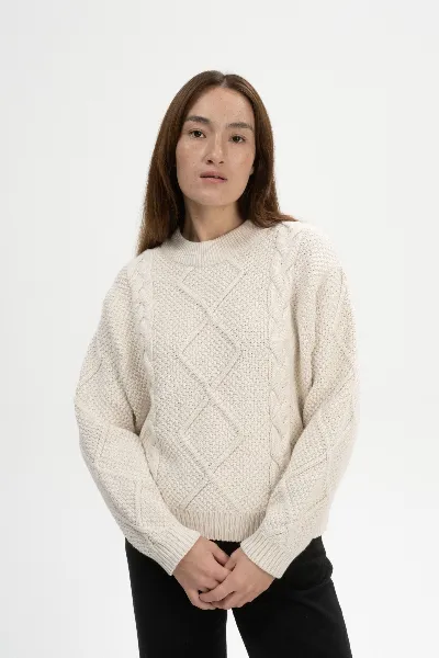 MELA Strickpullover Zopfmuster Samaira