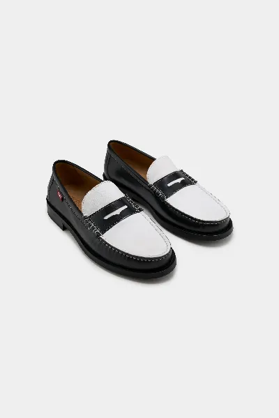 Zèta ZÃ¨ta Herren vegan Loafers Unisex Braga Schwarz & WeiÃŸ