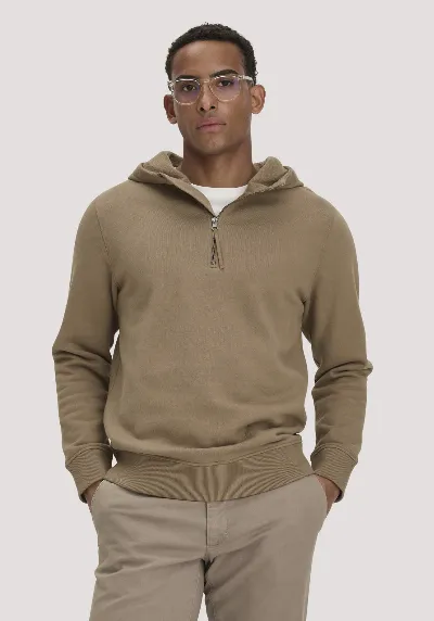 hessnatur hessnatur Herren Sweat Hoodie Regular aus Bio-Baumwolle mit recycelter Baumwolle - braun