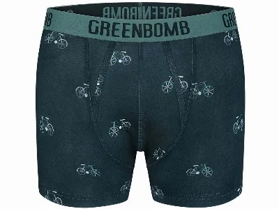 GreenBomb GREENBOMB Bio-Herren-Boxershort 'Bike Color Wheel', mix,