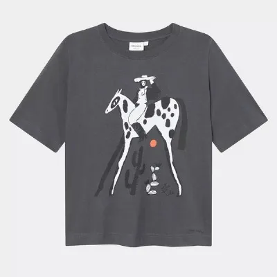 Dedicated DEDICATED T-Shirt Vadstena Eniko Katalin Eged Cowgirl - Charcoal