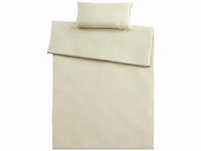  Bettwäsche Single Jersey aus Bio-Baumwolle 40 x 80 cm,/135 x 200 cm, natur
