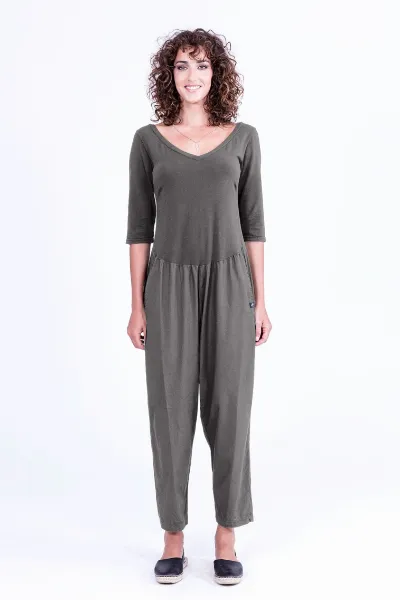 RAVENS VIEW IBIZA RAVENS VIEW IBIZA Damen vegan Jumpsuit Midnight Mono Anthrazit