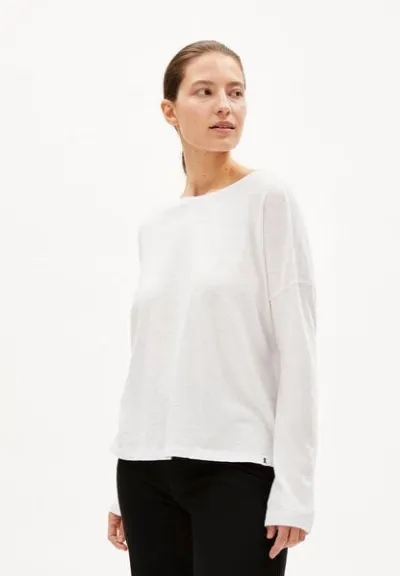 ARMEDANGELS ARMEDANGELS ZORAA LI HEAVY FLAMÈ - Damen Longsleeve Loose Fit aus Bio-Baumwolle