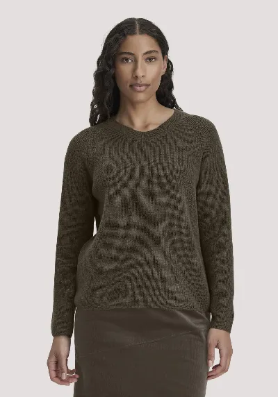 hessnatur hessnatur Damen Pullover Relaxed aus Bio-Baumwolle - grün