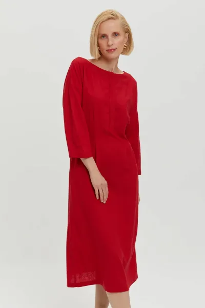 AYANI AYANI Damen vegan Kleid Lusin Scharlach