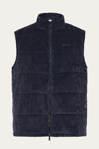 KnowledgeCotton Apparel KnowledgeCotton Apparel Herren vegan Weste Corduroy Night Sky