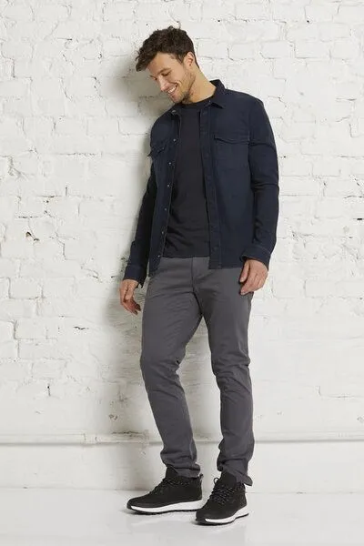 Wunderwerk Wunderwerk Herren Shirt Jacke aus Bio-Baumwolle Heavy duty denim shirt overdye