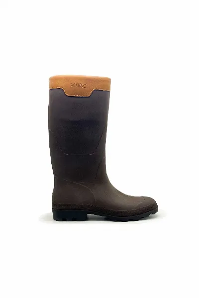 nat-2 nat-2 Herren vegan Regenstiefel Rugged Prime Bully Coffee 100% Wasserdicht Braun