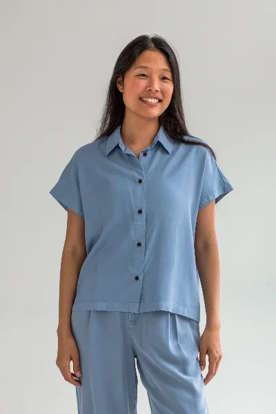 TWOTHIRDS TWOTHIRDS Damen vegan Hemd Cannes Denim