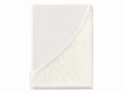 MELA MELA Bio-Spannbettlaken 'PAMBAN' aus Jersey, 180/200 x 200 cm, naturweiß