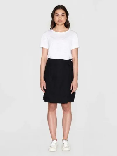 KnowledgeCotton Apparel KnowledgeCotton Apparel Short Linen Wrap Skirt