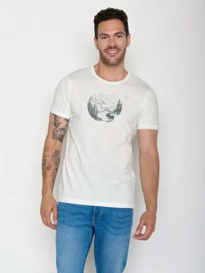GreenBomb GREENBOMB Moose Creek Spice - Sportliches T-Shirt aus Bio-Baumwolle / hochwertiger Print / GOTS / Fair & Vegan