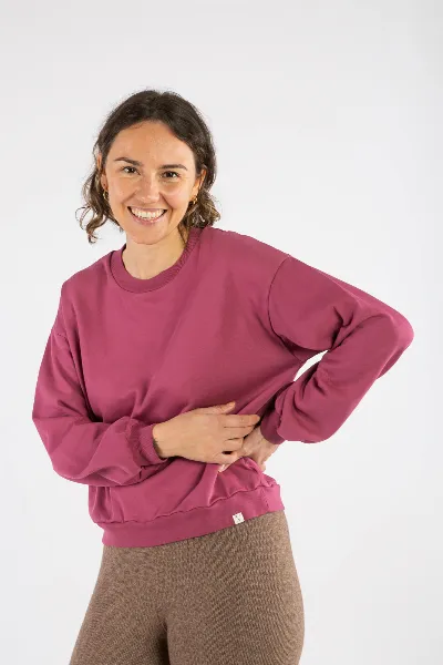 MATONA MATONA Damen vegan Sweatshirt Light Fig Pink