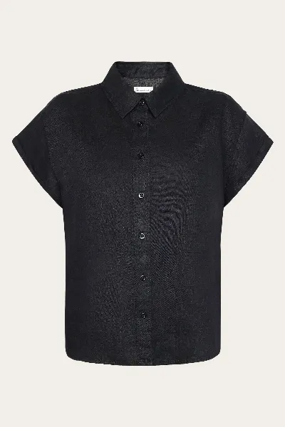 KnowledgeCotton Apparel KnowledgeCotton Apparel Damen vegan Hemd Aster Black Jet